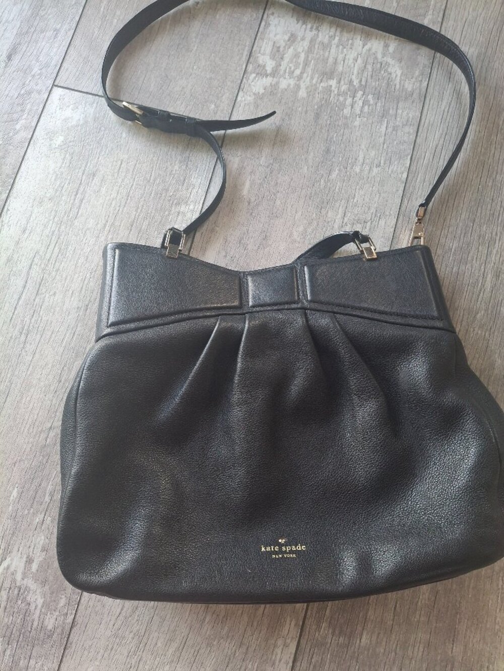 Kate Spade black leather bag